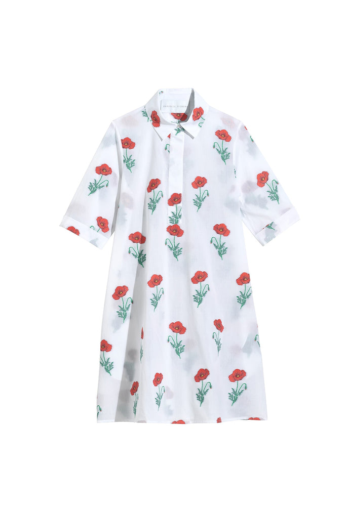 Danielle Fichera - Resort 2020 - Lulu Dress in White and Red