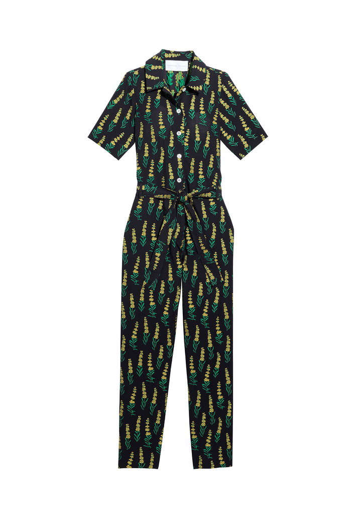 Danielle Fichera - Resort 2020 - Chloe Jumpsuit in Black and Yellow