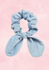 Blue Corduroy Scrunchie