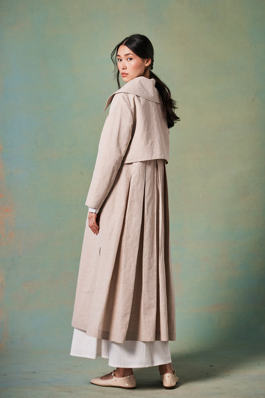 Ophelia Pleated Coat