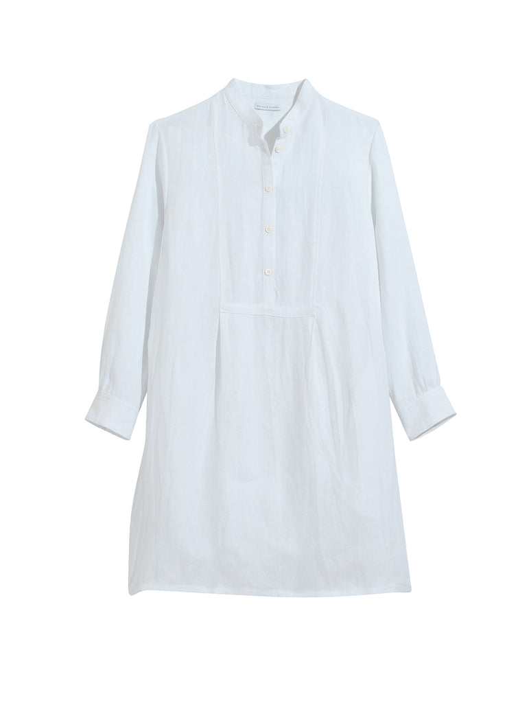 The Eugenie Dress in White Linen. 