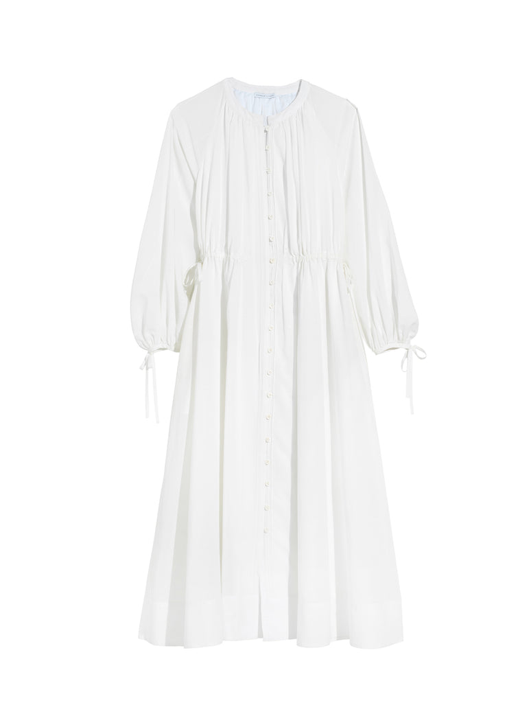 The Mia Caftan Dress designed by Danielle Fichera made with Sustainable Cotton and Linen
