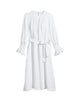 Clarita Caftan Dress in White Linen