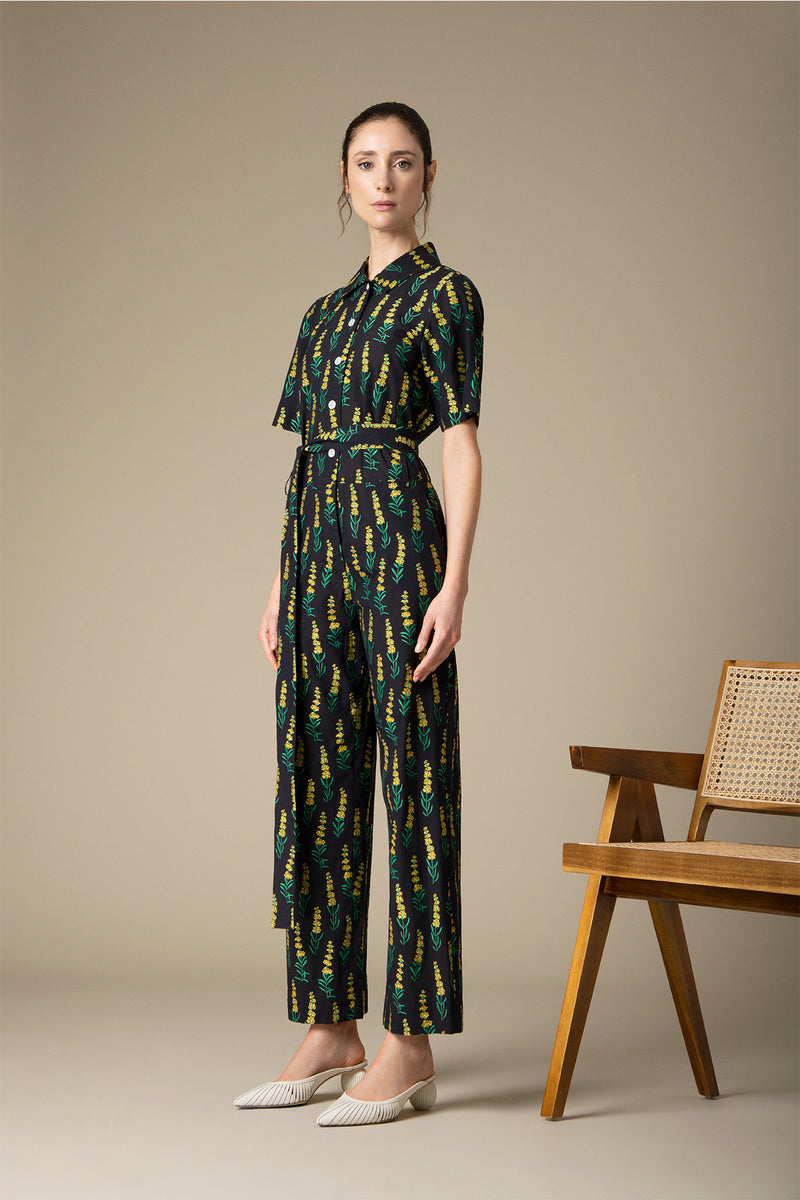 Danielle Fichera - Resort 2020 - Chloe Jumpsuit in Black and Yellow